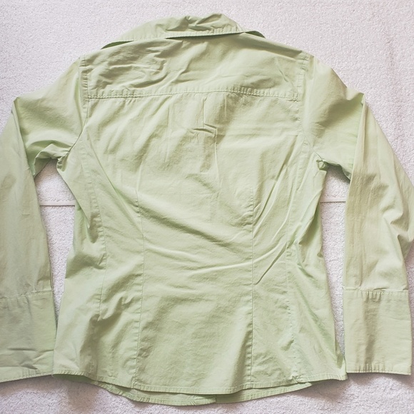 Mossimo Stretch Blouse Kiwi Green - Picture 2 of 4